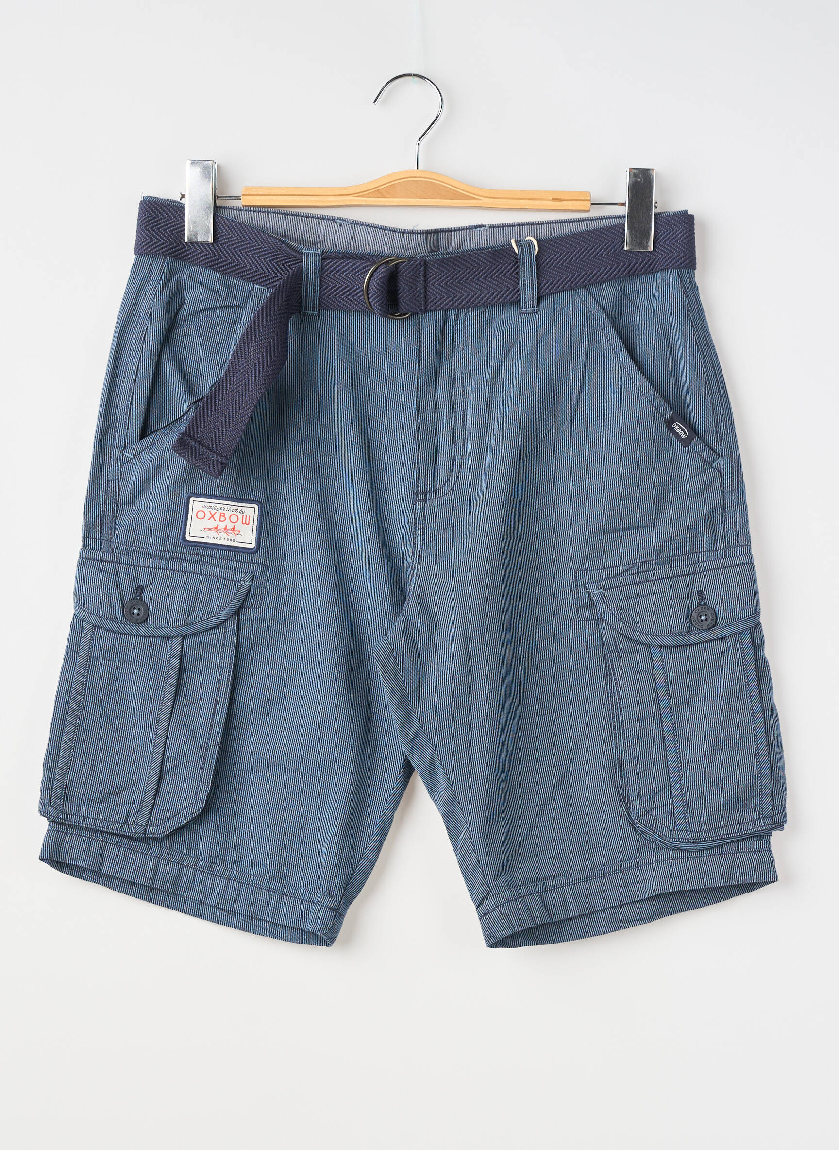 Bermuda stretch taille normale bleu OXBOW homme
