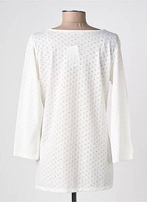 T-shirt manches 3/4 manches 3/4 blanc C'EST BEAU LA VIE femme