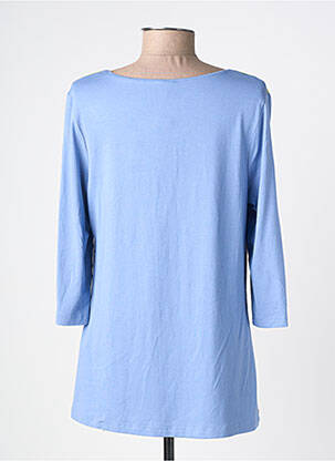 T-shirt manches 3/4 manches 3/4 bleu BARBARA LEBEK femme