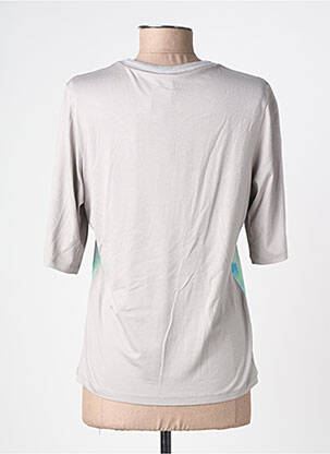 T-shirt imprimé fantaisie manches courtes gris BARBARA LEBEK femme