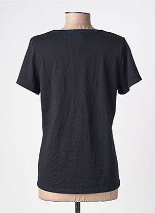 T-shirt coupe droite manches courtes noir ABRIL femme