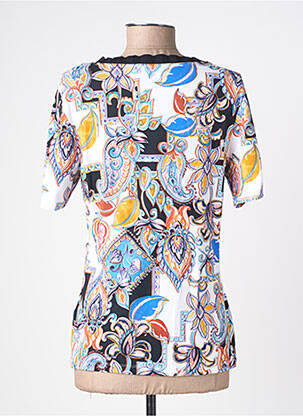 T-shirt imprimé fantaisie manches courtes bleu CONCEPT K femme