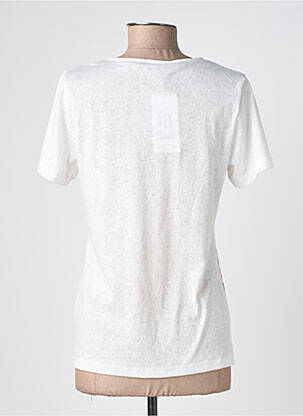 T-shirt imprimé fantaisie manches courtes blanc PLURIELLES femme