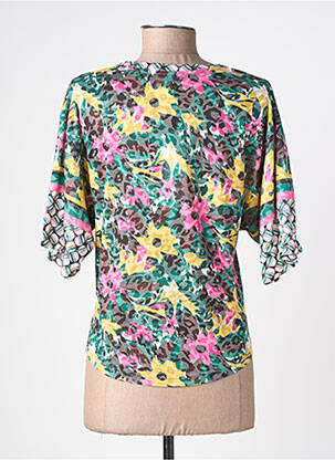 T-shirt imprimé fantaisie manches courtes vert LOLA ESPELETA femme