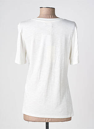 T-shirt imprimé fantaisie manches courtes blanc BARBARA LEBEK femme