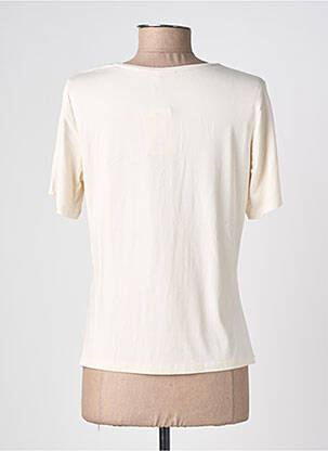 T-shirt imprimé fantaisie manches courtes beige BARBARA LEBEK femme