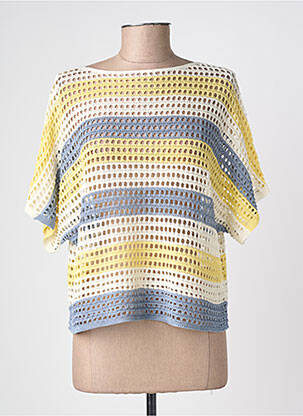 Top manches courtes manches courtes jaune TRIPODE femme