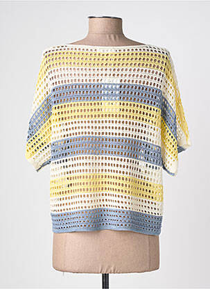 Top manches courtes manches courtes jaune TRIPODE femme