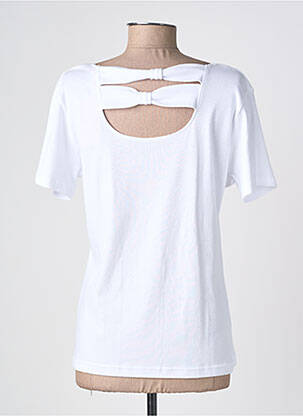 T-shirt coupe cintrée manches courtes blanc THE STYLE femme