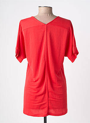 T-shirt coupe droite manches courtes rouge M.X.O femme