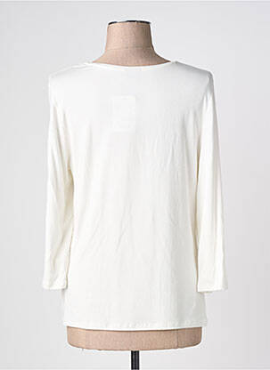T-shirt manches 3/4 manches 3/4 blanc BARBARA LEBEK femme