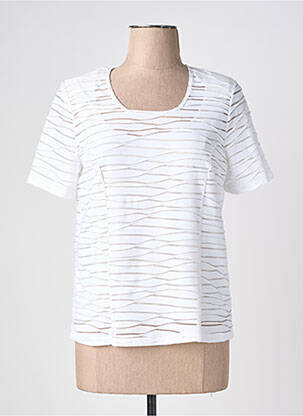 T-shirt coupe droite manches courtes blanc NAYAT femme