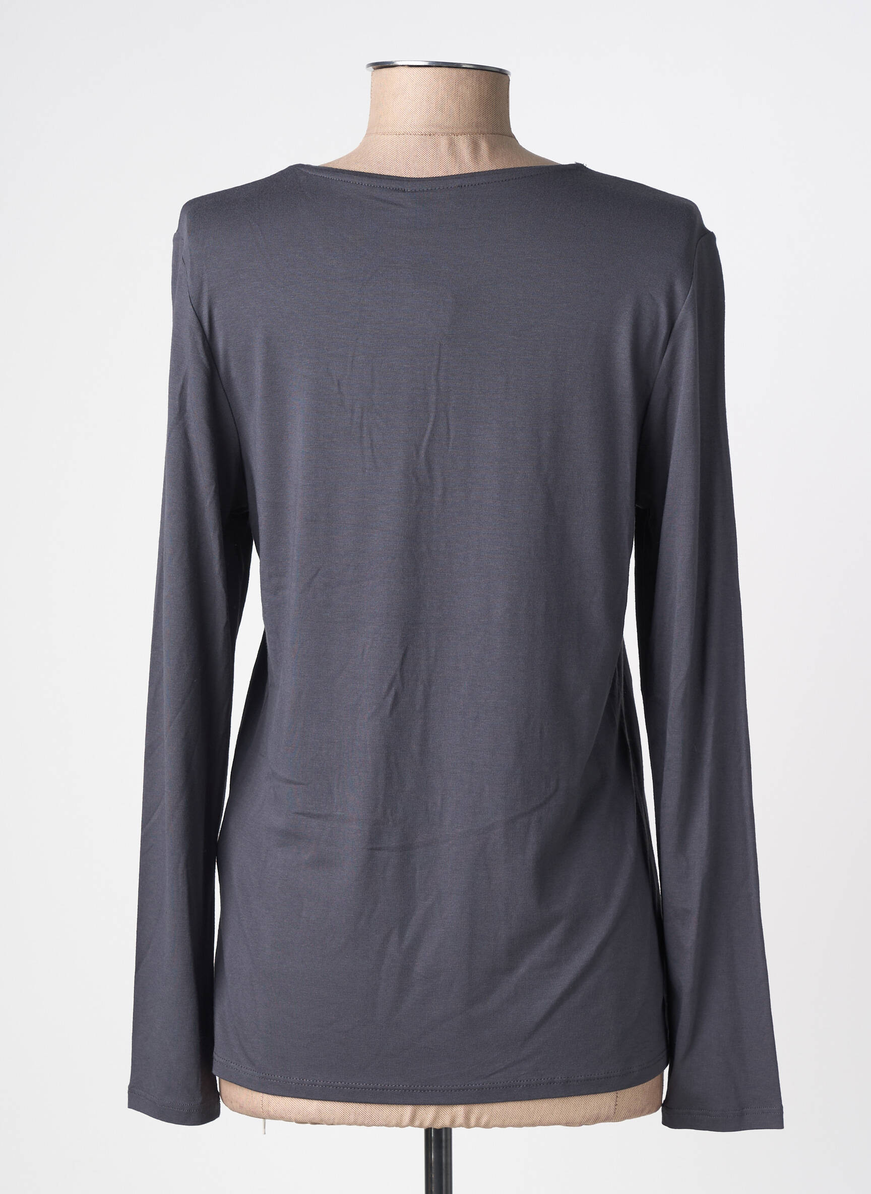 T-shirt manches longues manches longues gris BARBARA LEBEK femme