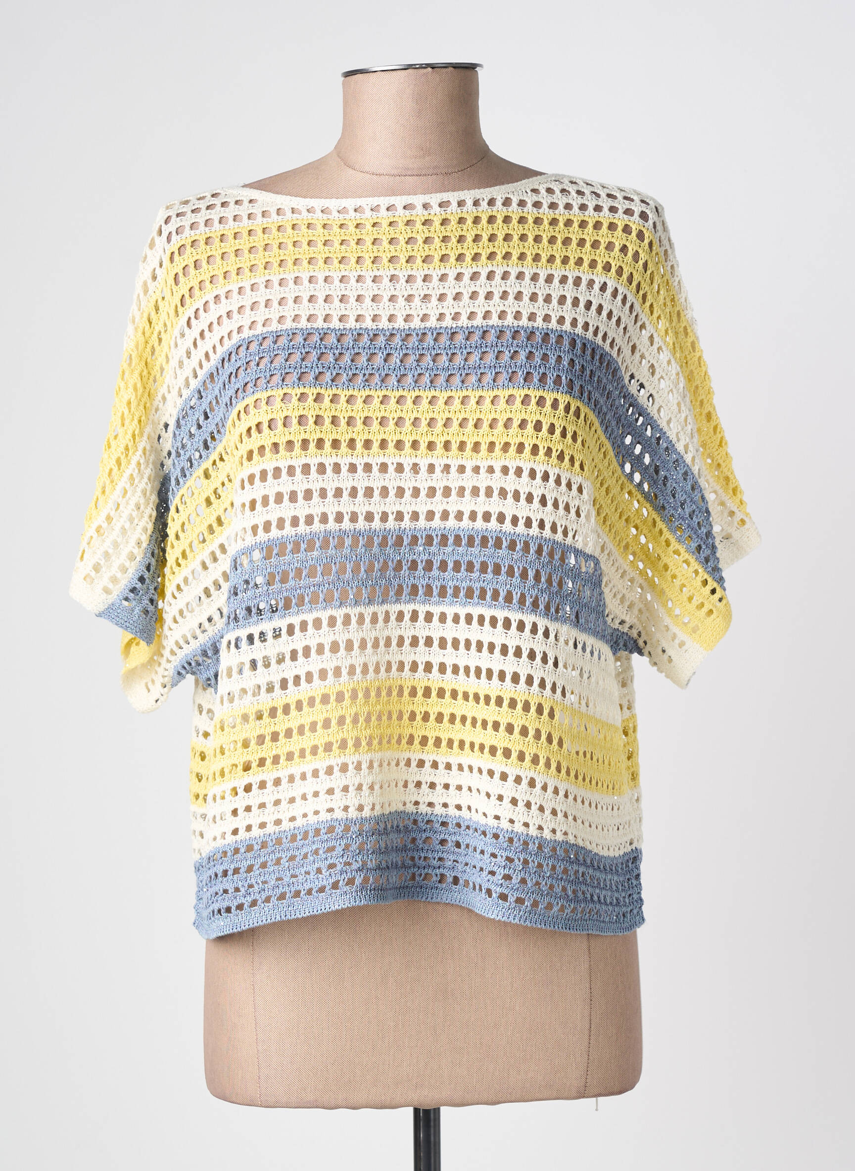 Top manches courtes manches courtes jaune TRIPODE femme