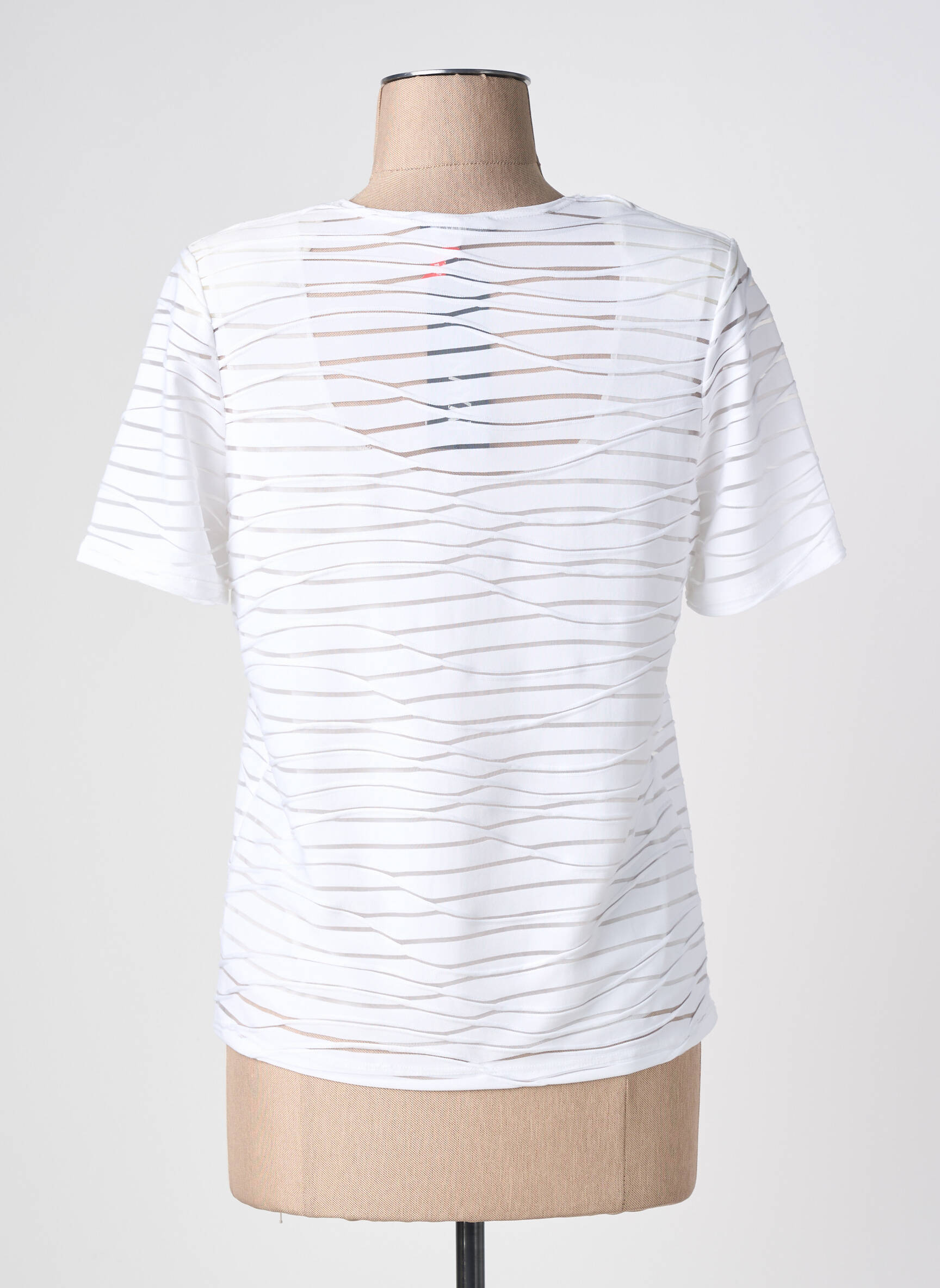 T-shirt coupe droite manches courtes blanc NAYAT femme