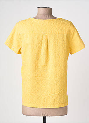 T-shirt coupe cintrée manches courtes jaune C'EST BEAU LA VIE femme