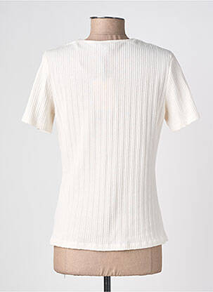 Top stretch sans manche blanc JULIE GUERLANDE femme