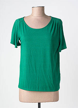 T-shirt coupe droite manches courtes vert LOLA ESPELETA femme
