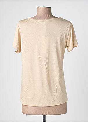 T-shirt col v manches courtes beige LOLA ESPELETA femme