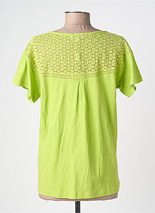 Top stretch manches courtes vert AGATHE & LOUISE femme