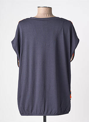 Top tissage crêpe manches courtes orange BARBARA LEBEK femme
