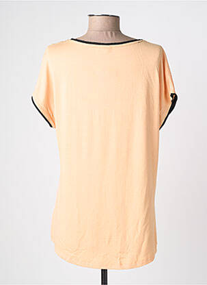 Top tissage crêpe manches courtes orange BARBARA LEBEK femme