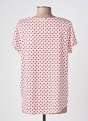 T-shirt coupe droite manches courtes orange C'EST BEAU LA VIE femme