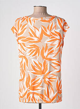 Top stretch manches courtes orange BARBARA LEBEK femme