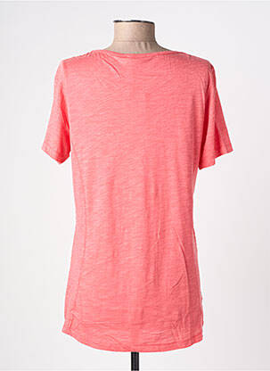 Top stretch manches courtes rose BAGORAZ femme