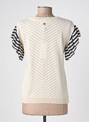 Top stretch manches courtes beige LOLA ESPELETA femme