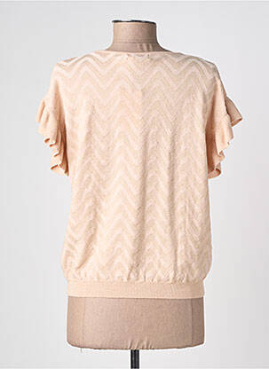 Top stretch manches courtes rose TRIPODE femme