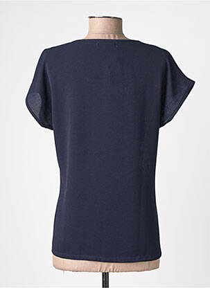 Top stretch manches courtes bleu NURIA VILARDAGA femme