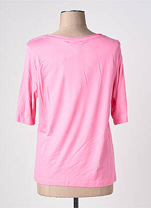 T-shirt manches 3/4 manches 3/4 rose BARBARA LEBEK femme