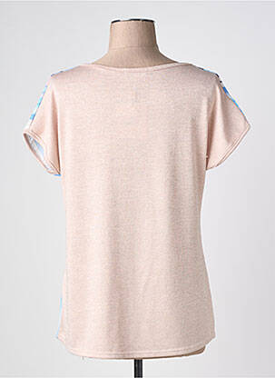 Top stretch manches courtes bleu NURIA VILARDAGA femme