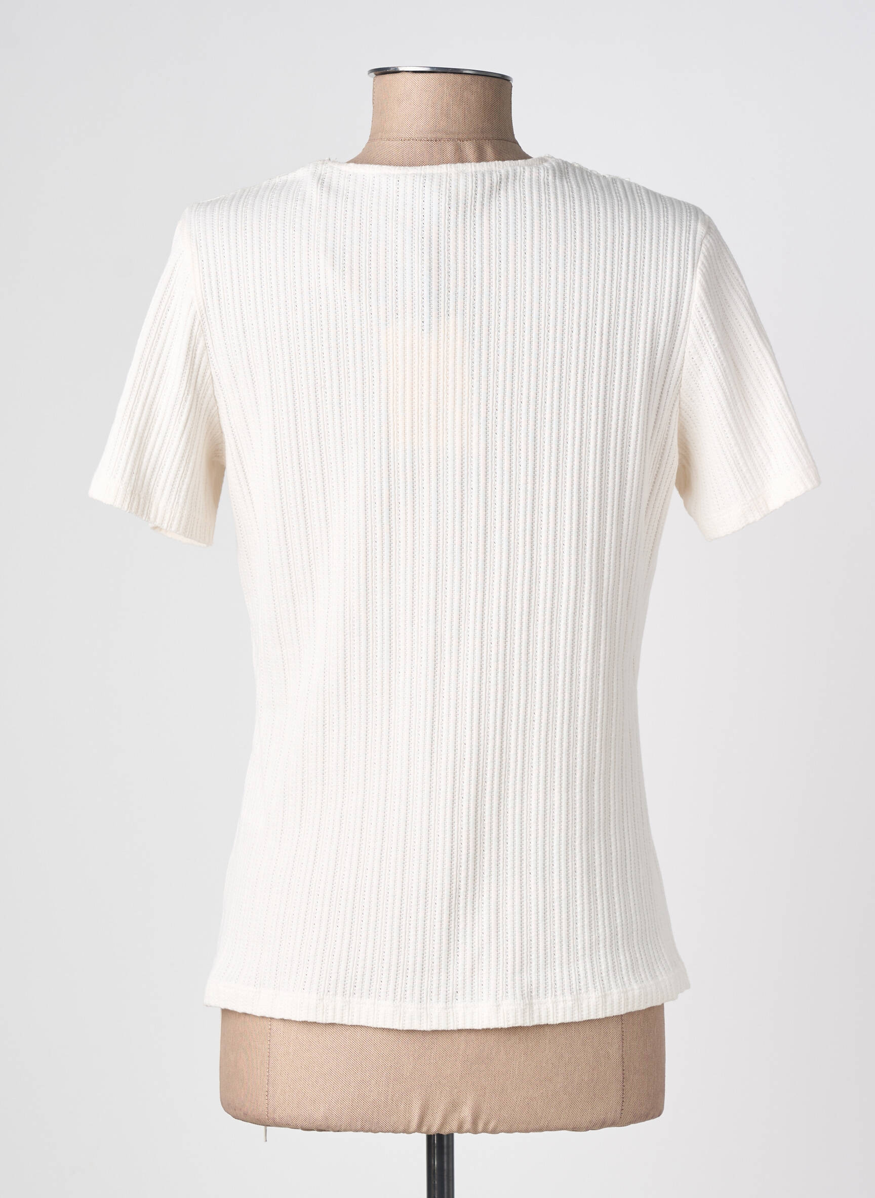 Top stretch sans manche blanc JULIE GUERLANDE femme
