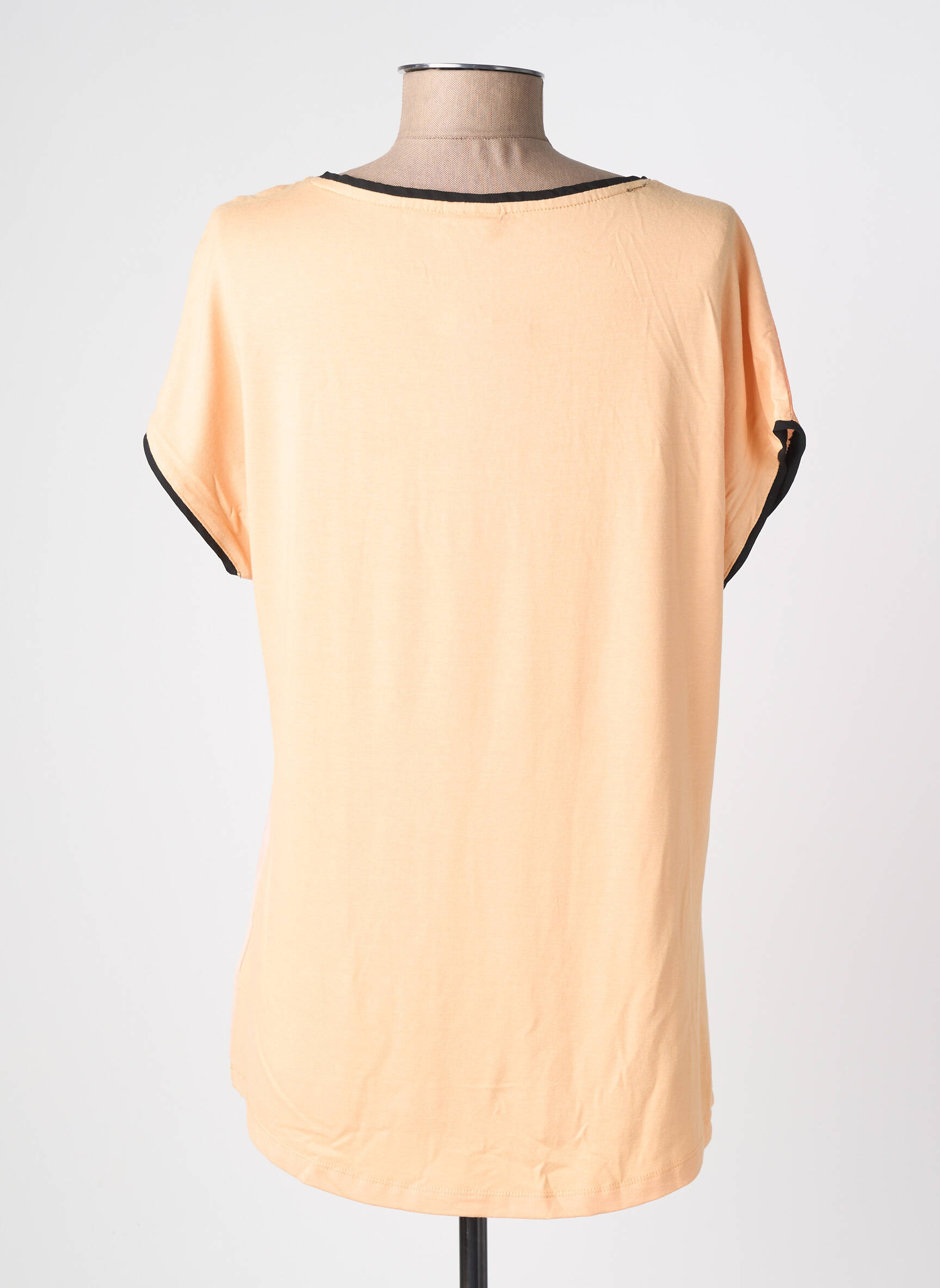 Top stretch manches courtes orange BARBARA LEBEK femme