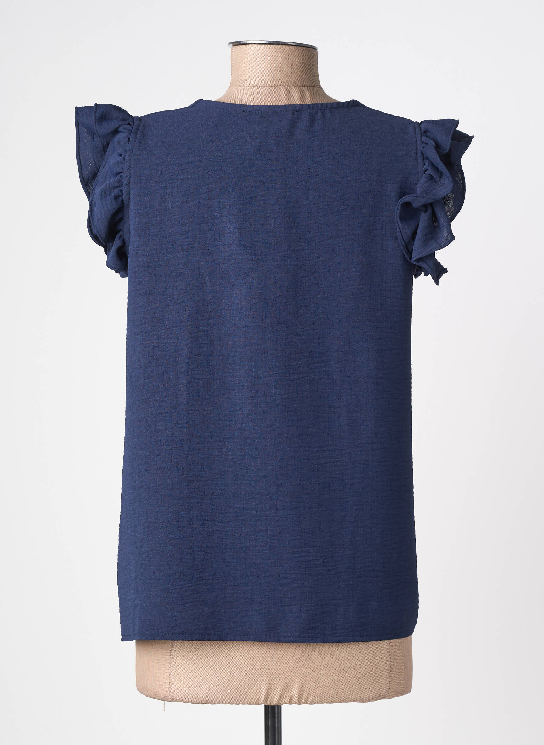 Top manches courtes manches courtes bleu CHARMING GIRL femme