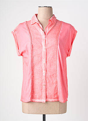 Chemisier manches courtes manches courtes rose NURIA VILARDAGA femme
