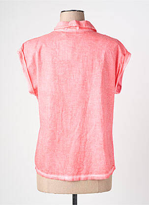 Chemisier manches courtes manches courtes rose NURIA VILARDAGA femme