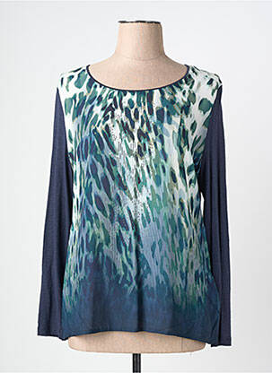 T-shirt manches longues manches longues bleu BARBARA LEBEK femme