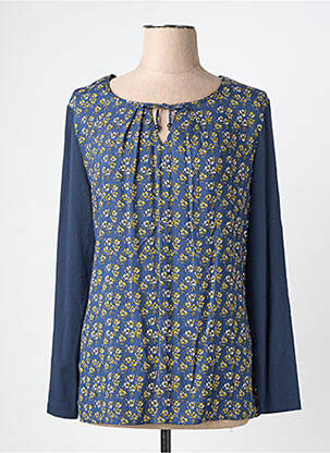 T-shirt manches longues manches longues bleu BARBARA LEBEK femme