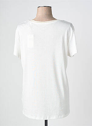 T-shirt col v manches courtes beige C'EST BEAU LA VIE femme