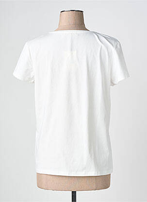 T-shirt stretch manches courtes beige ABRIL femme