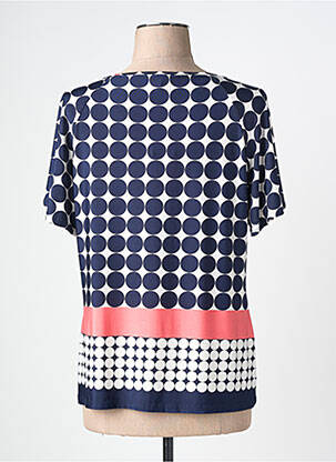 T-shirt stretch manches courtes bleu NAYAT femme