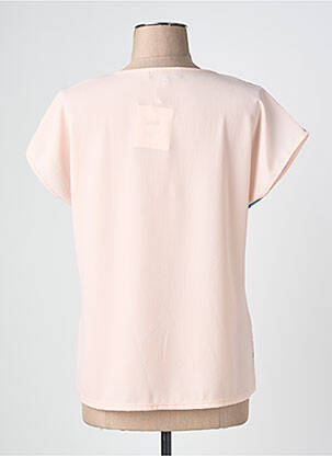 T-shirt imprimé fantaisie manches courtes rose NURIA VILARDAGA femme