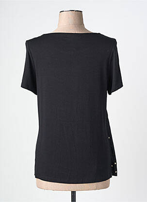 T-shirt sérigraphie manches courtes noir NURIA VILARDAGA femme