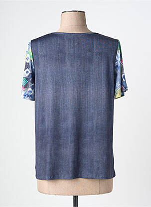 T-shirt coupe droite manches courtes bleu NAYAT femme