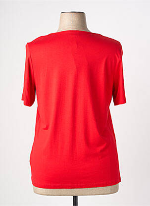 T-shirt stretch manches courtes rouge BARBARA LEBEK femme