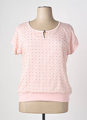 Top stretch manches courtes rose NURIA VILARDAGA femme