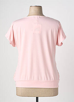 Top stretch manches courtes rose NURIA VILARDAGA femme